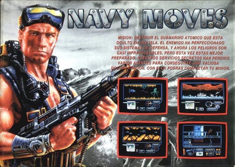 Back Cover for Navy Moves (ZX Spectrum)