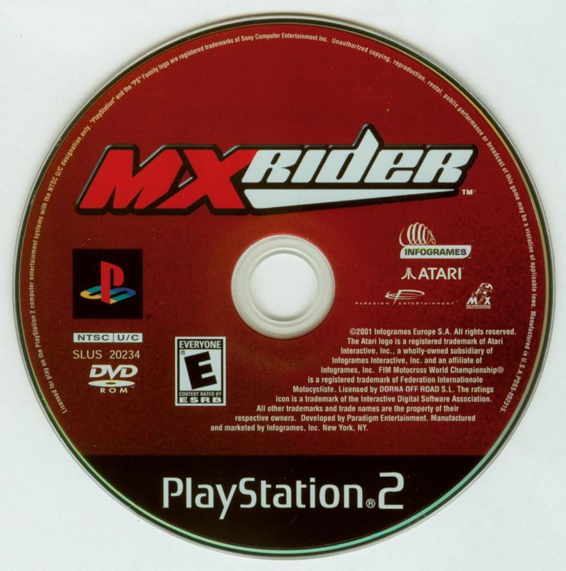 Media for MXrider (PlayStation 2)