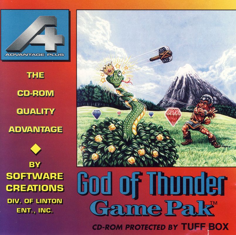 Front Cover for God of Thunder (DOS) (Software Creations Game Pak release)