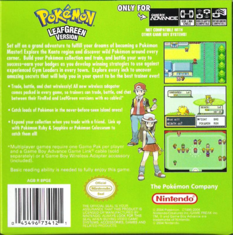 Pokémon FireRed Version cover or packaging material - MobyGames