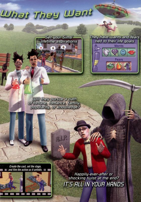 Inside Cover for The Sims 2 (Windows): Right Flap