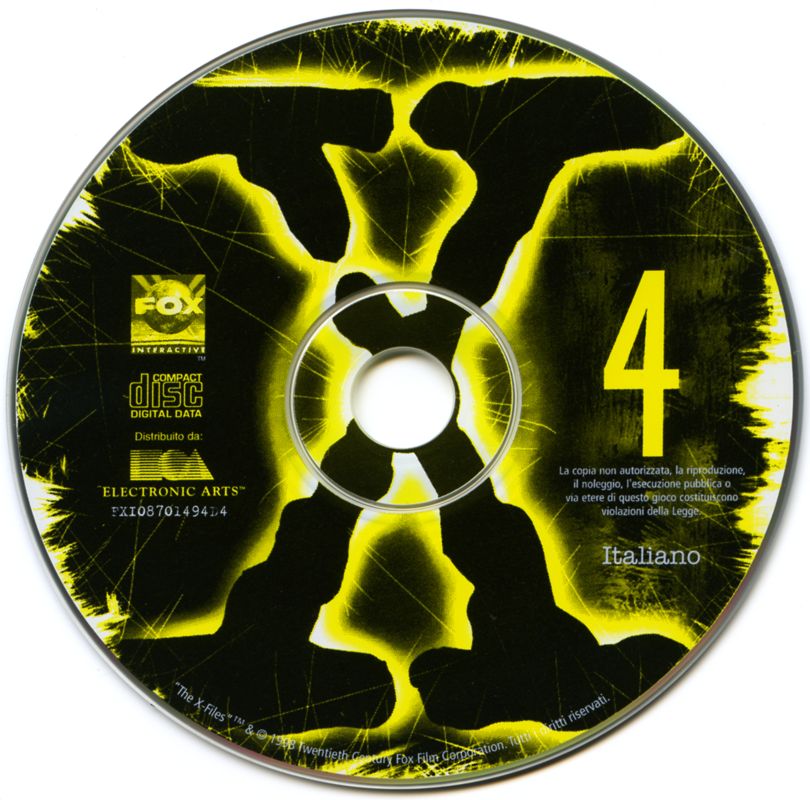 Media for The X-Files Game (Macintosh and Windows): Disc 4
