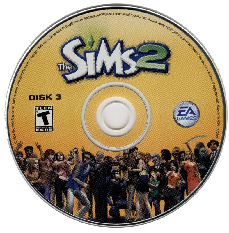 Media for The Sims 2 (Windows): Disc 3