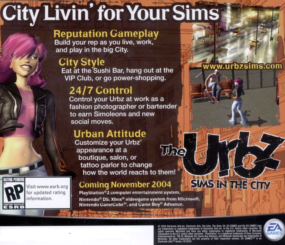 Other for The Sims 2 (Windows): Jewel Case - Back