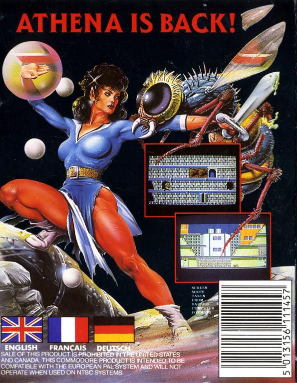 Back Cover for Psycho Soldier (Commodore 64)