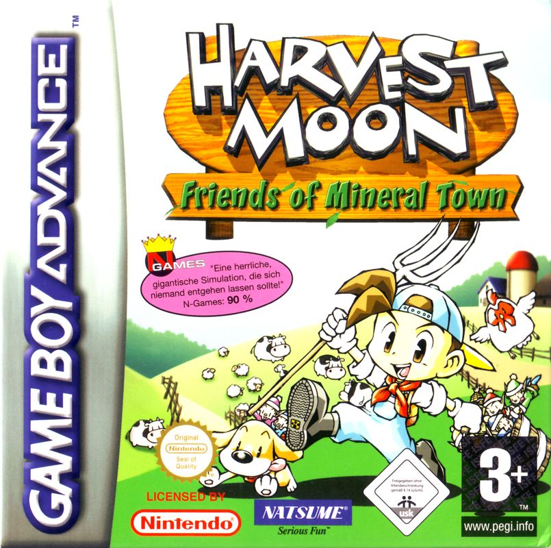 Front Cover for Harvest Moon: Friends of Mineral Town (Game Boy Advance)