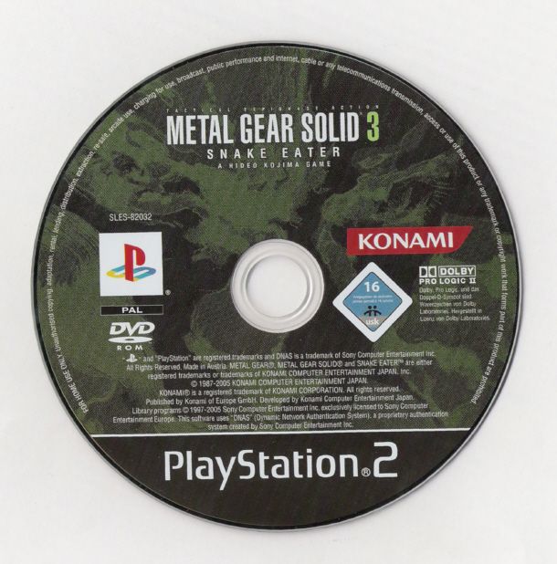 Media for Metal Gear Solid 3: Snake Eater (PlayStation 2)