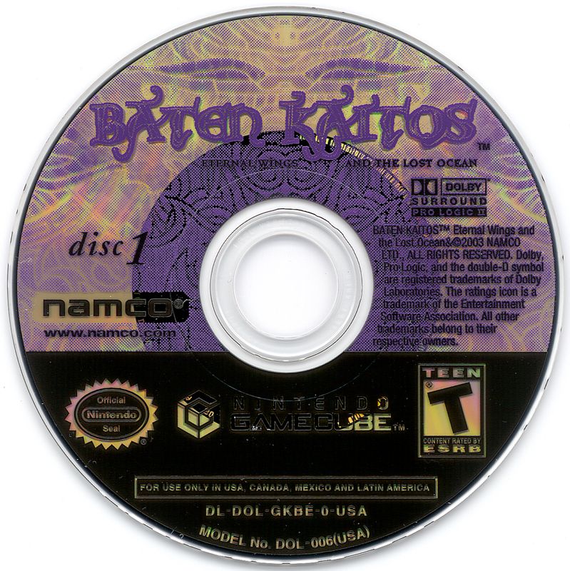 Media for Baten Kaitos: Eternal Wings and the Lost Ocean (GameCube): Disc 1