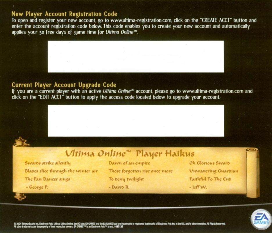 Other for Ultima Online: Samurai Empire (Windows): Jewel Case - Back