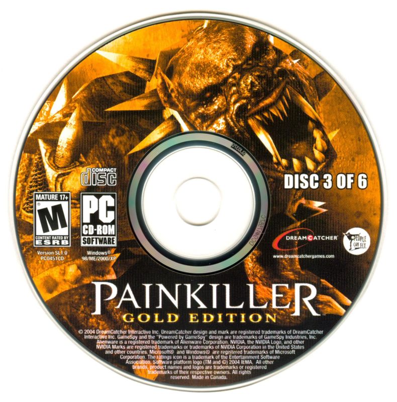 Media for Painkiller: Gold Edition (Windows): Disc 3