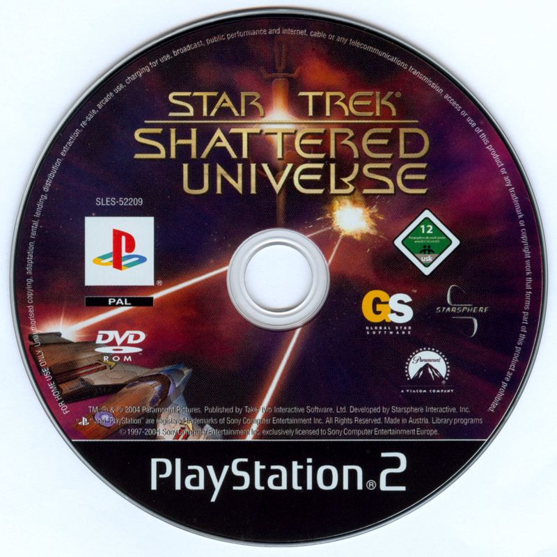 Media for Star Trek: Shattered Universe (PlayStation 2)