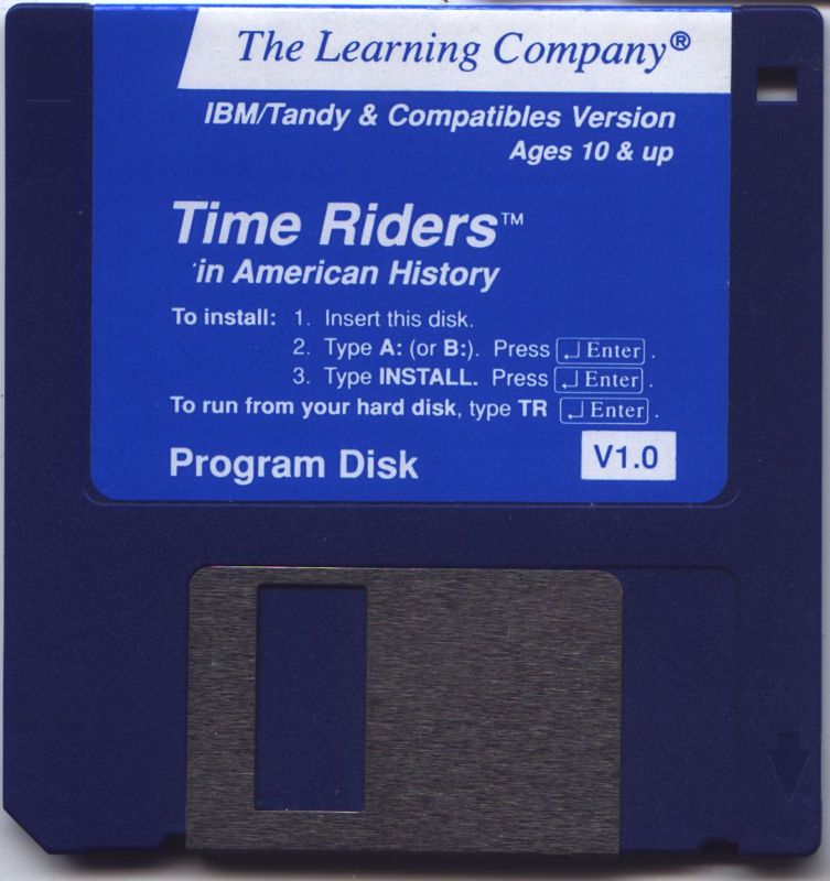 Media for Time Riders in American History (DOS): 3.5" Program Disk