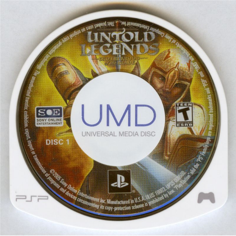 Media for Untold Legends: Brotherhood of the Blade (PSP)