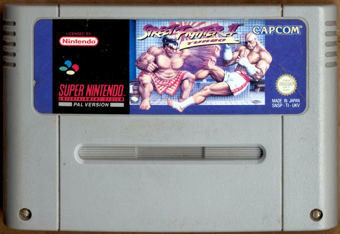 Media for Street Fighter II Turbo (SNES): Front