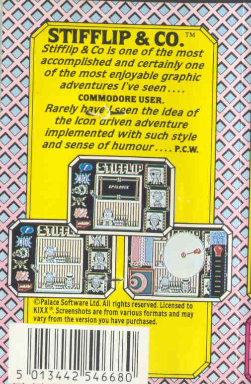 Back Cover for Stifflip & Co. (ZX Spectrum) (Kixx release)
