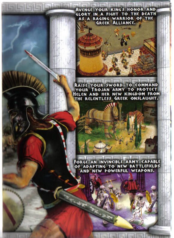 Inside Cover for Battle for Troy (Windows): Right Flap