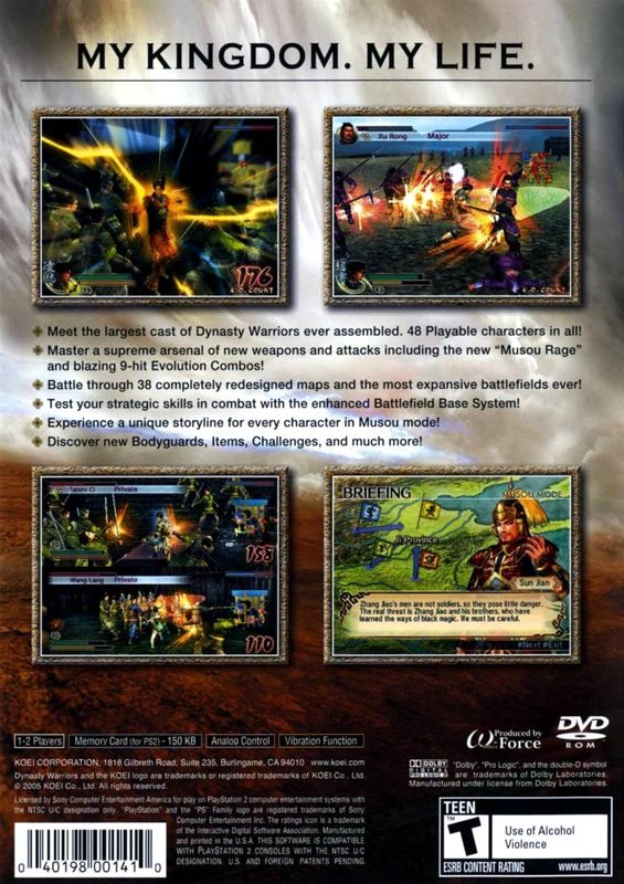 Dynasty Warriors 5 (Sony PlayStation 2, 2005) for sale online Dynasty Warriors 5 (Sony PlayStation 2, 2005) for sale online