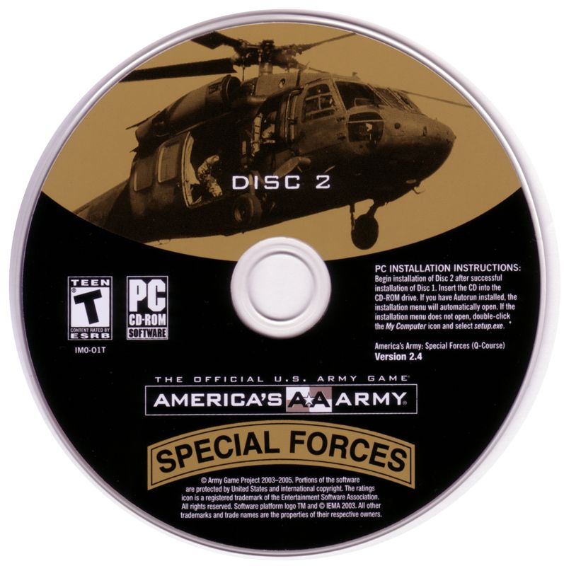 Media for America's Army: Special Forces (Windows) (Version 2.4): Disc 2