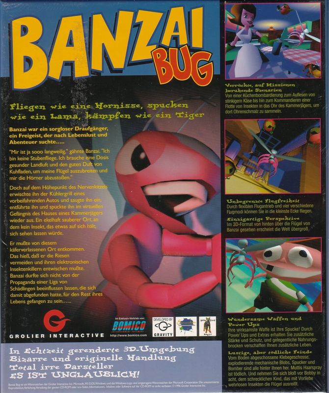 Back Cover for Banzai Bug (Windows)