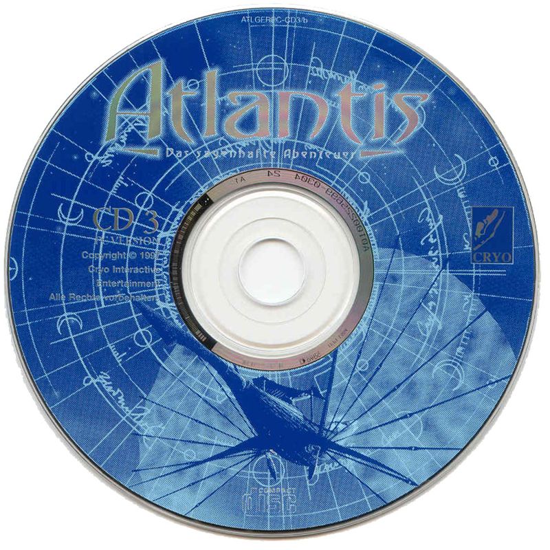 Media for Atlantis: The Lost Tales (DOS and Windows): Disc 3