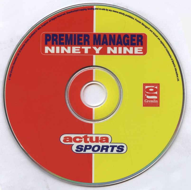 Media for Premier Manager Ninety Nine (Windows)