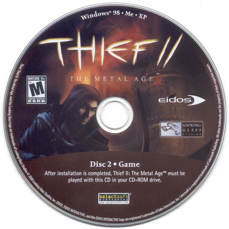Media for Thief II: The Metal Age (Windows) (Selectsoft Publishing release): Disc 2 - Game