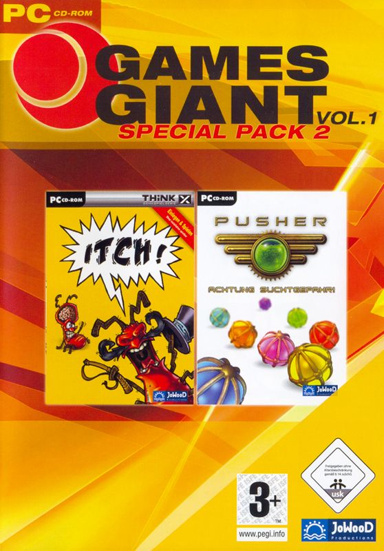 Other for 15 Giant Games Vol.1 (Windows): Itch! + Pusher Keep Case - Front