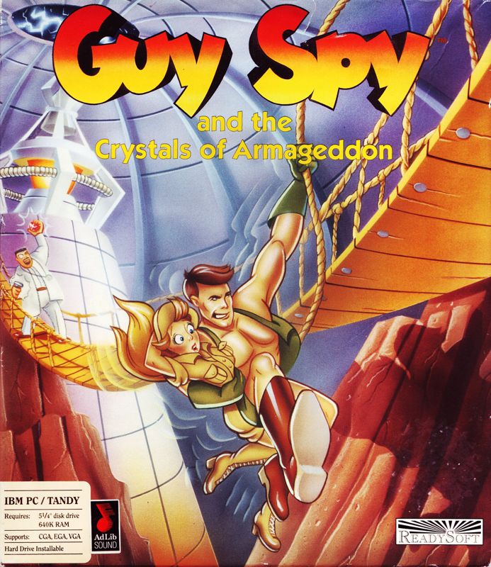 Front Cover for Guy Spy and the Crystals of Armageddon (DOS) (5.25" disks release)