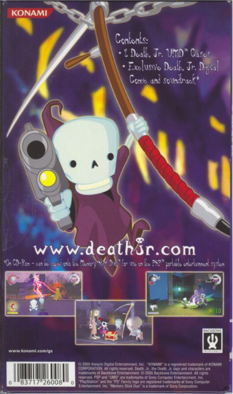 Other for Death Jr. (Limited Edition) (PSP): Limited Edition Disc Box - Back