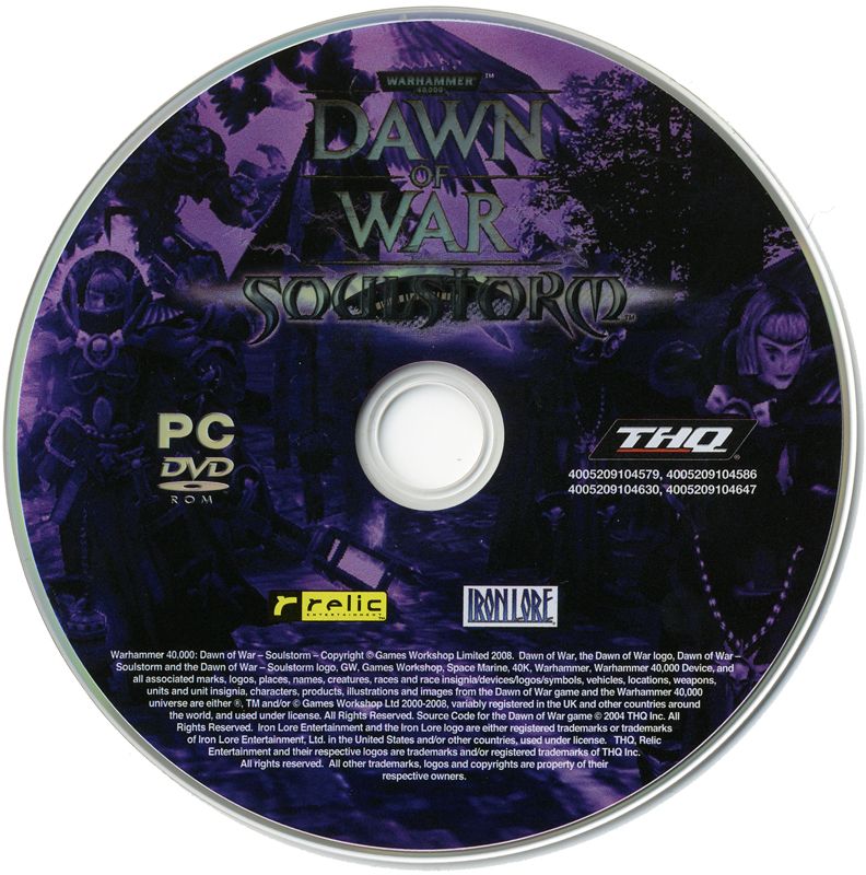 Media for Warhammer 40,000: Dawn of War - Soulstorm (Windows) (European English release)