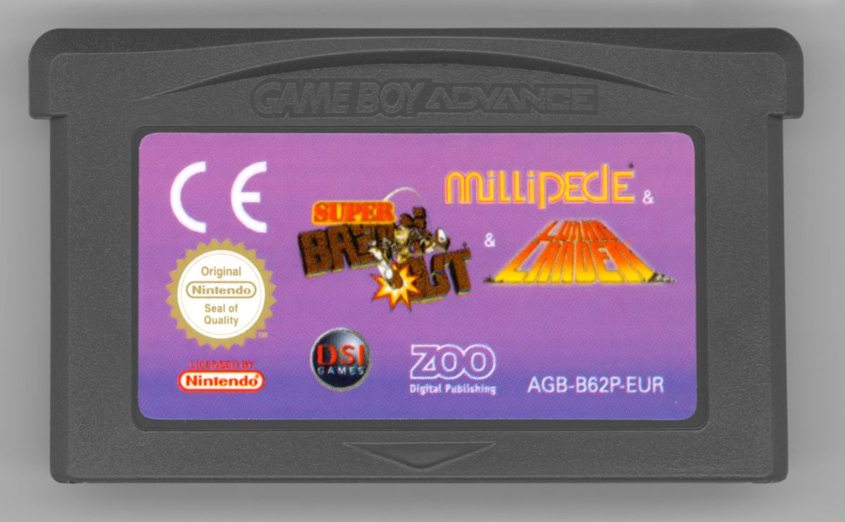 Media for Millipede / Super Breakout / Lunar Lander (Game Boy Advance)