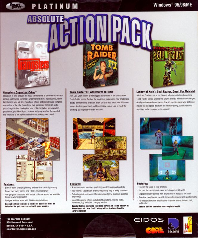Back Cover for Absolute Action Pack (Windows)