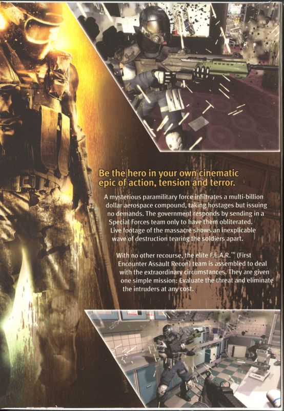 Inside Cover for F.E.A.R.: First Encounter Assault Recon (Director's Edition) (Windows): Inside - Left Flap 1