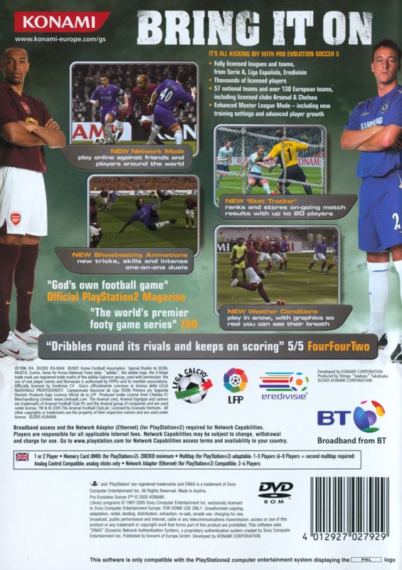 Back Cover for World Soccer: Winning Eleven 9 (PlayStation 2)