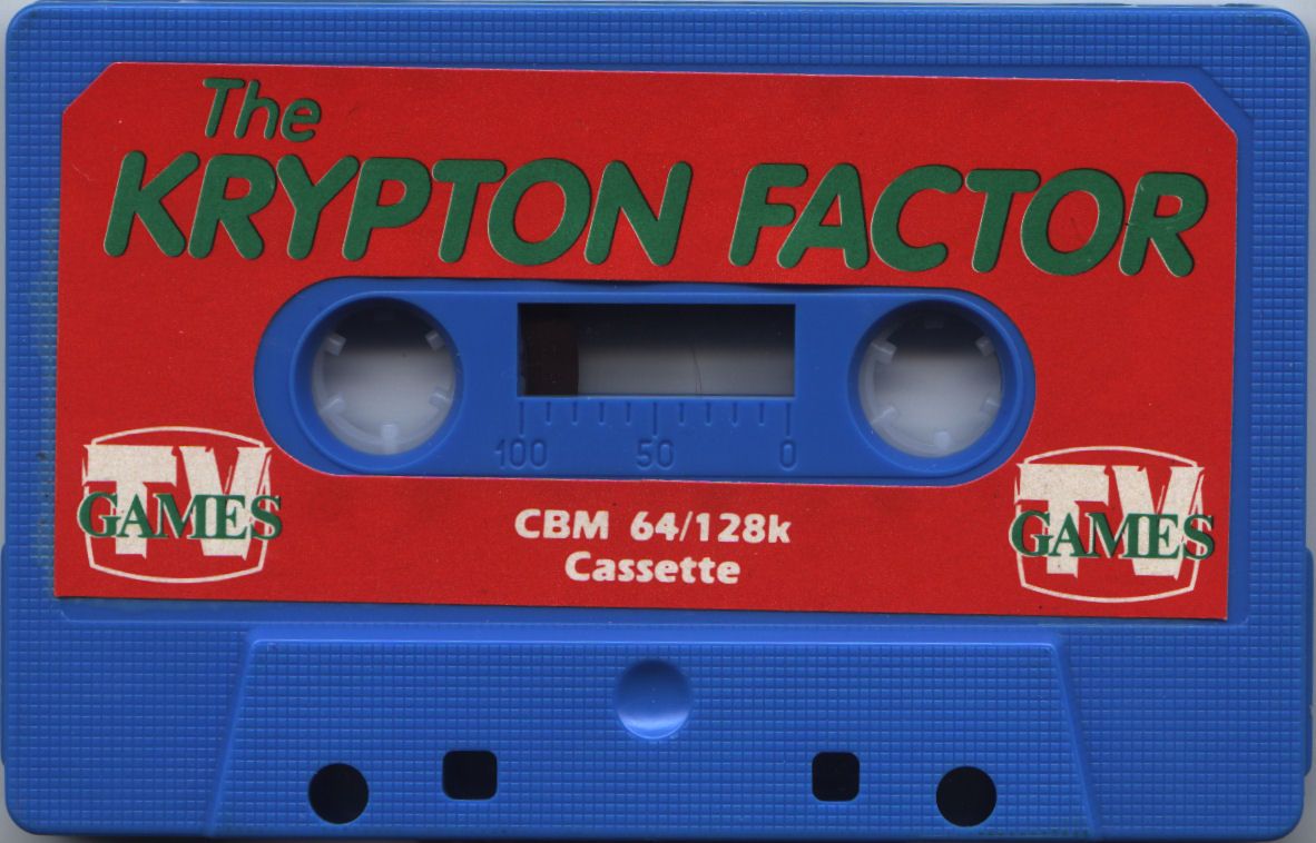 Media for The Krypton Factor (Commodore 64)
