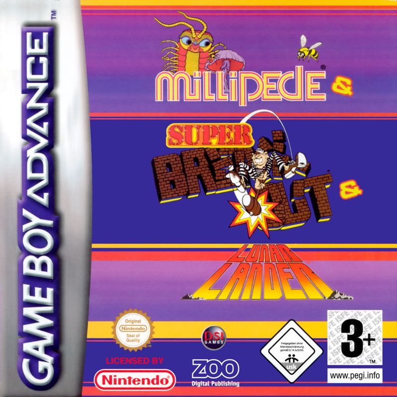 Front Cover for Millipede / Super Breakout / Lunar Lander (Game Boy Advance)