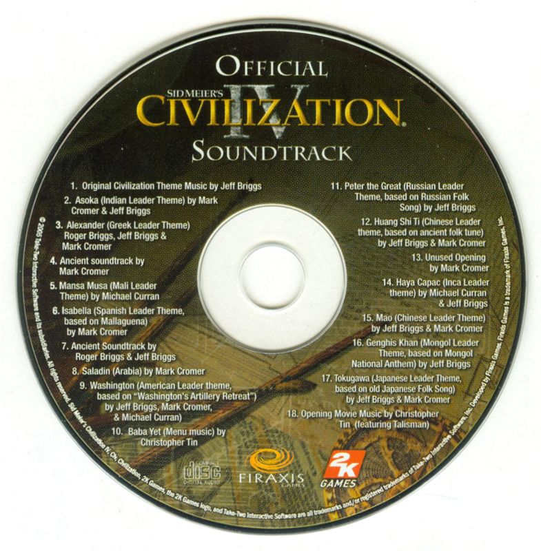 Soundtrack for Sid Meier's Civilization IV (Special Edition) (Windows): Media