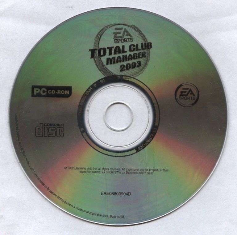 Media for Total Club Manager 2003 (Windows)