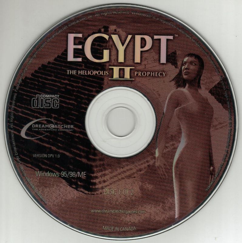 Media for The Ultimate Adventure Games Pack Vol.1 (Windows): Egypt 2 Disc
