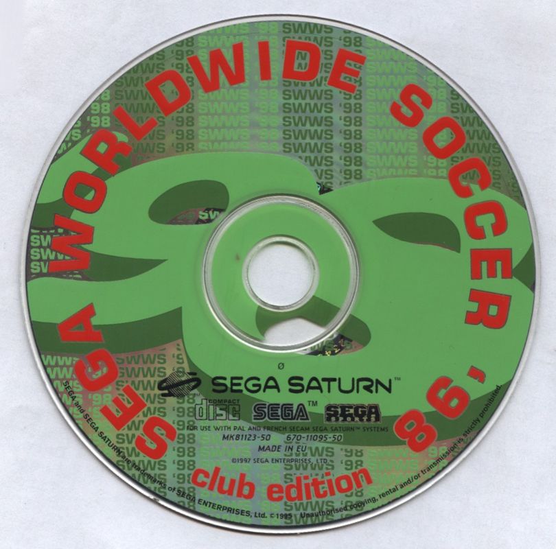 Media for Sega Worldwide Soccer '98 (SEGA Saturn)