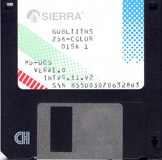 Media for Family Fun Pack (DOS and Windows 3.x): Gobliiins diskette: 1/2