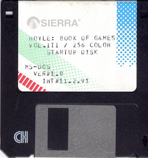 Media for Family Fun Pack (DOS and Windows 3.x): Hoyle Book of Games Vol. 3: Diskette 1/2