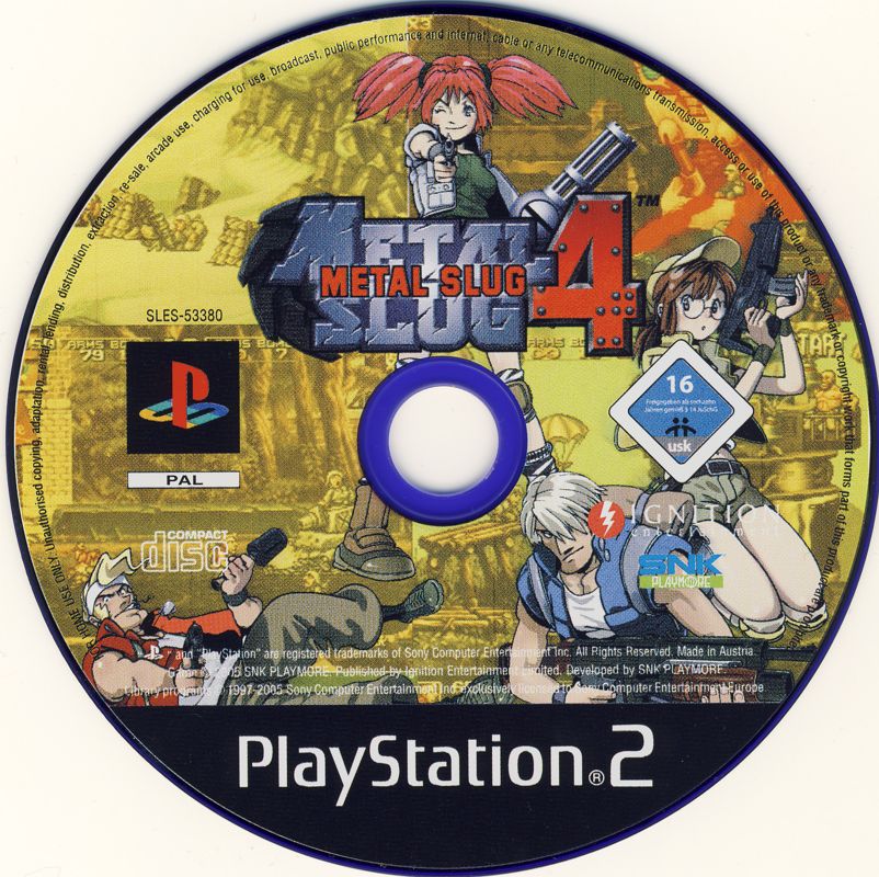 Media for Metal Slug 4 (PlayStation 2)