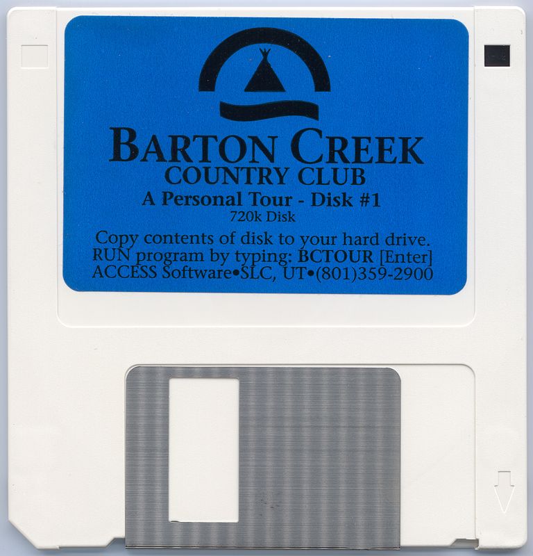 Media for Links: Championship Course - Barton Creek (DOS) (3.5" floppy disk release): Tour Disk 1/2