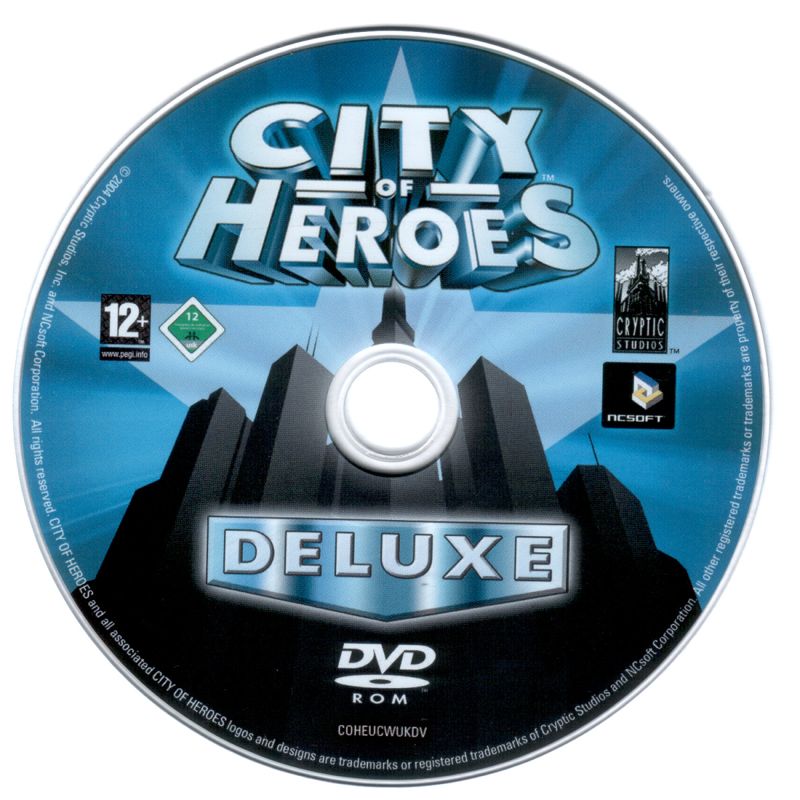 Media for City of Heroes (Deluxe Edition) (Windows): Additional DVD with client and a 10-day trial account