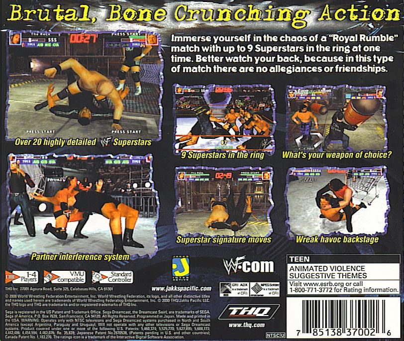 WWF Royal Rumble cover or packaging material - MobyGames