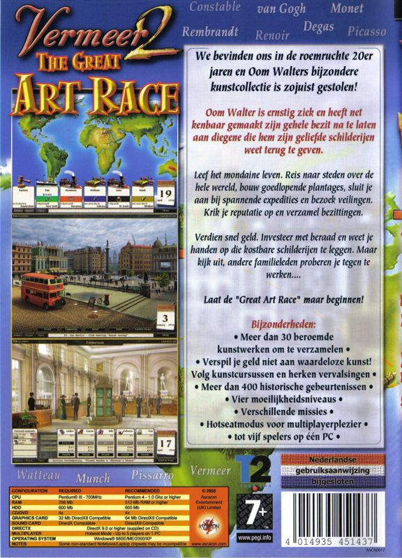 Back Cover for The Great Art Race (Windows)
