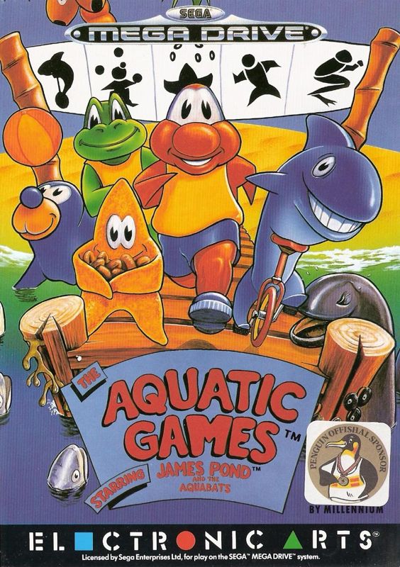 Front Cover for The Super Aquatic Games (Genesis)