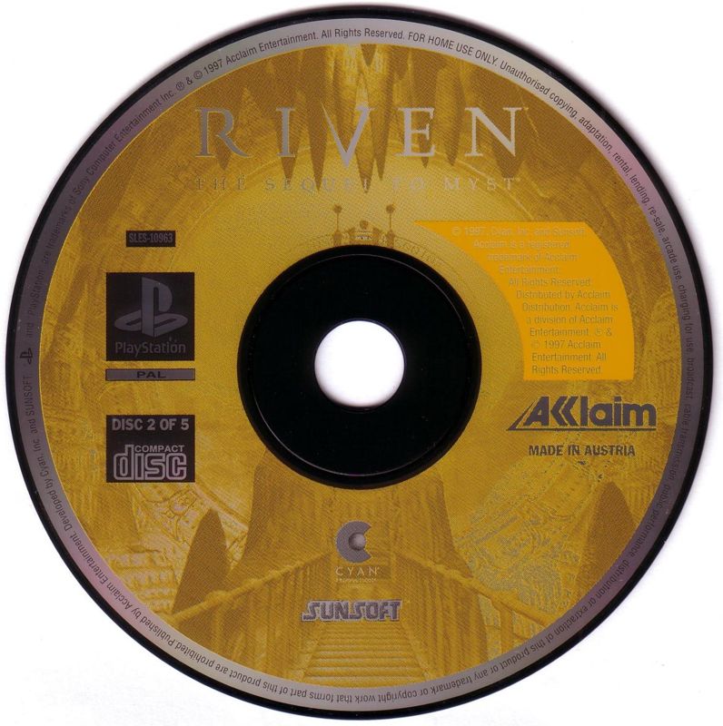 Media for Riven: The Sequel to Myst (PlayStation): Disc 2