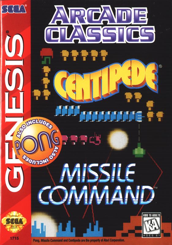 Front Cover for Arcade Classics (Genesis)